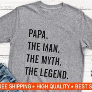 Dad Shirt, Papa The Man The Myth The Legend, Grandpa, Gifts for Men
